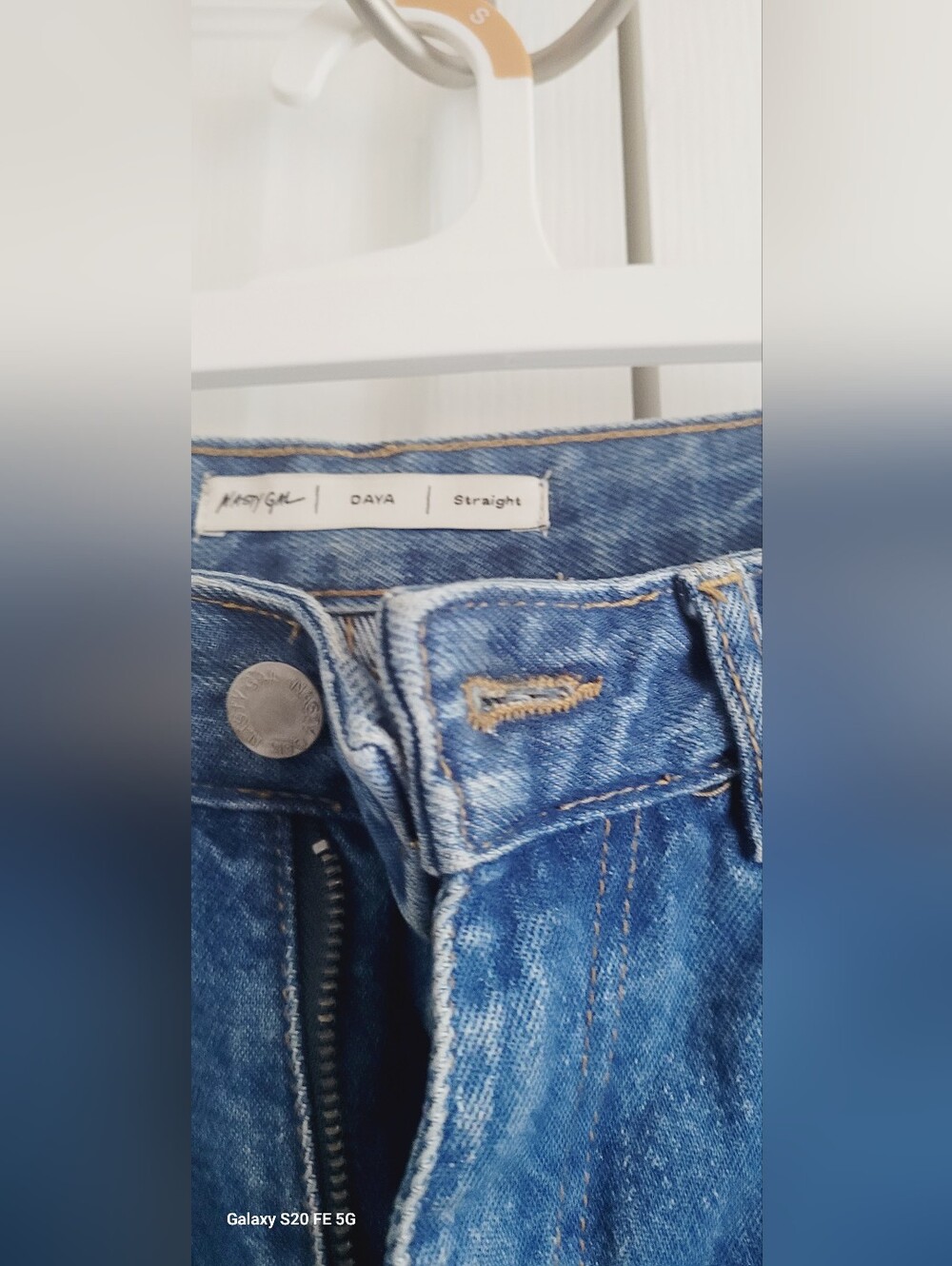 Zara Blue Straight Leg Denim Jeans